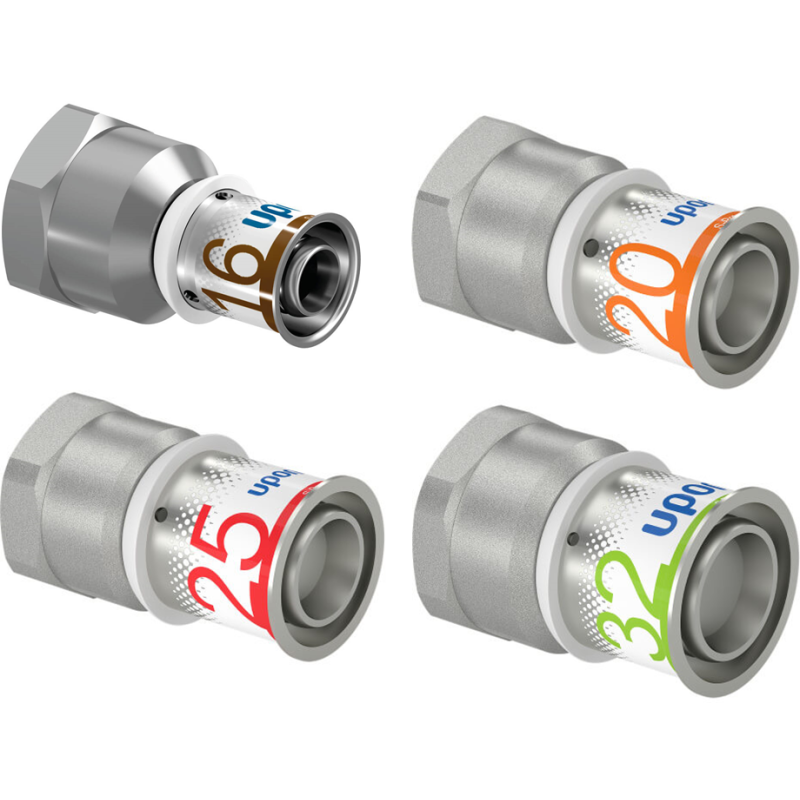 Uponor S-press - Rechte schroefbus koppeling alle maten